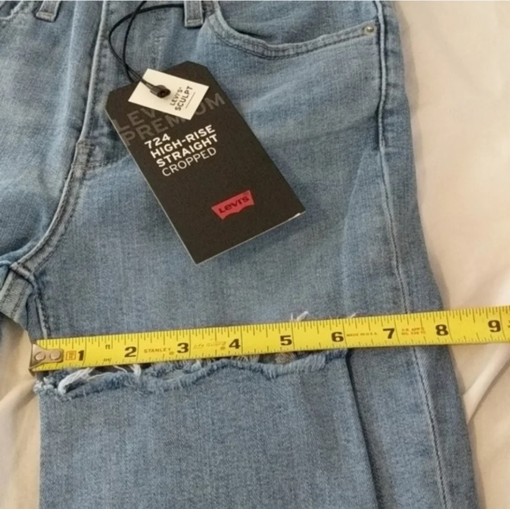 Levi's 724 High Rise Straight Leg Stretch Jeans - Picture 7 of 10
